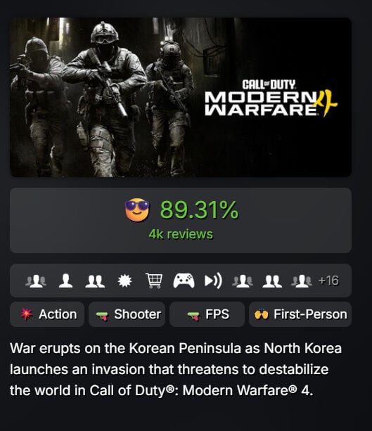 Call of Duty Modern Warfare 4