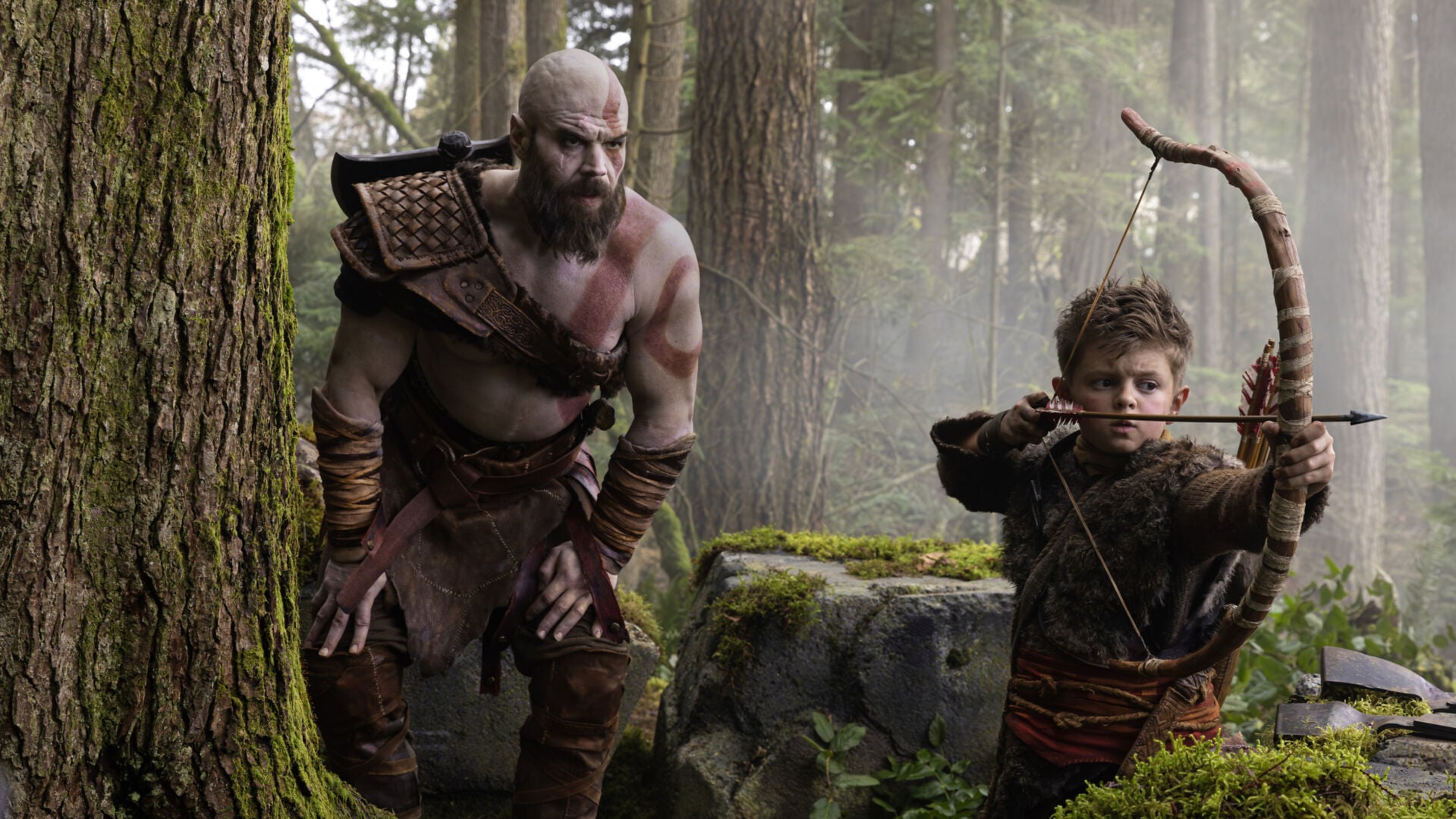 Première photo officielle de la série God of War, qui a fait couleur beaucoup d'encre...