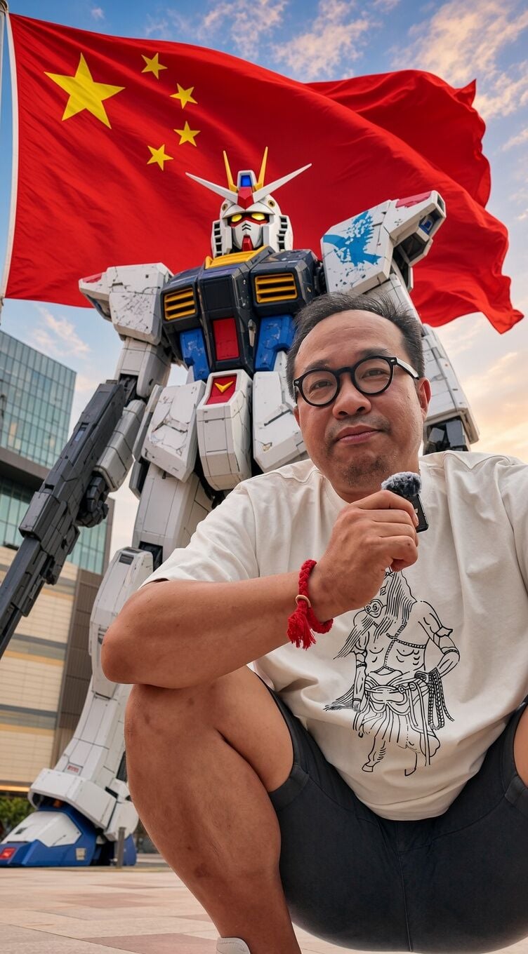 Je suis en Chine, alors je vous emmène voir le Gundam géant de Shanghai