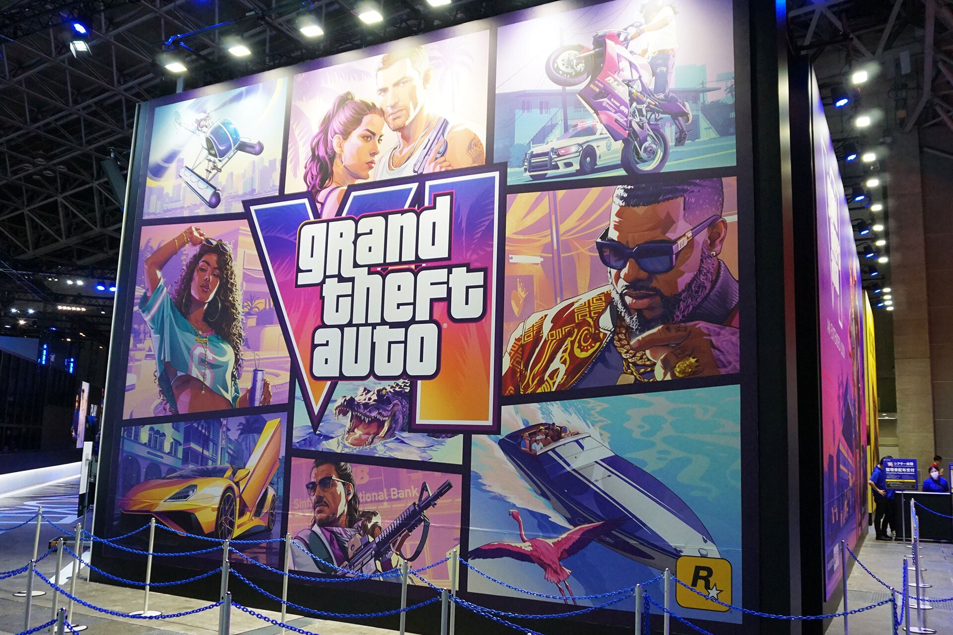 Le corner GTA 6 sur le stand PlayStation au Tokyo Game Show 2026.