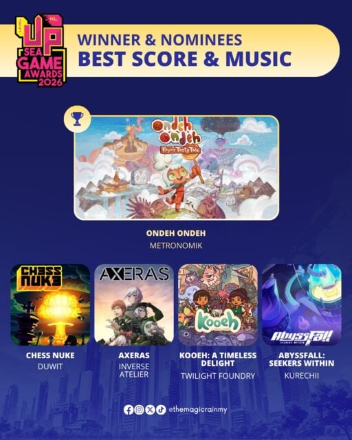 Ondeh Ondeh: Metronomik's new game sweeps the South-East Asian Game Awards — we were there
