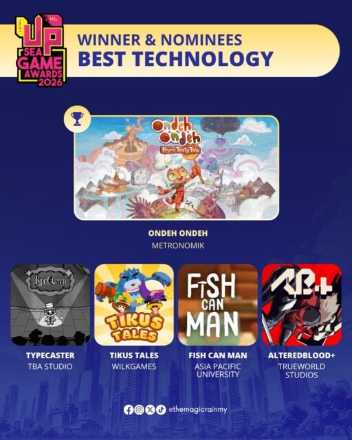 Ondeh Ondeh: Metronomik's new game sweeps the South-East Asian Game Awards — we were there