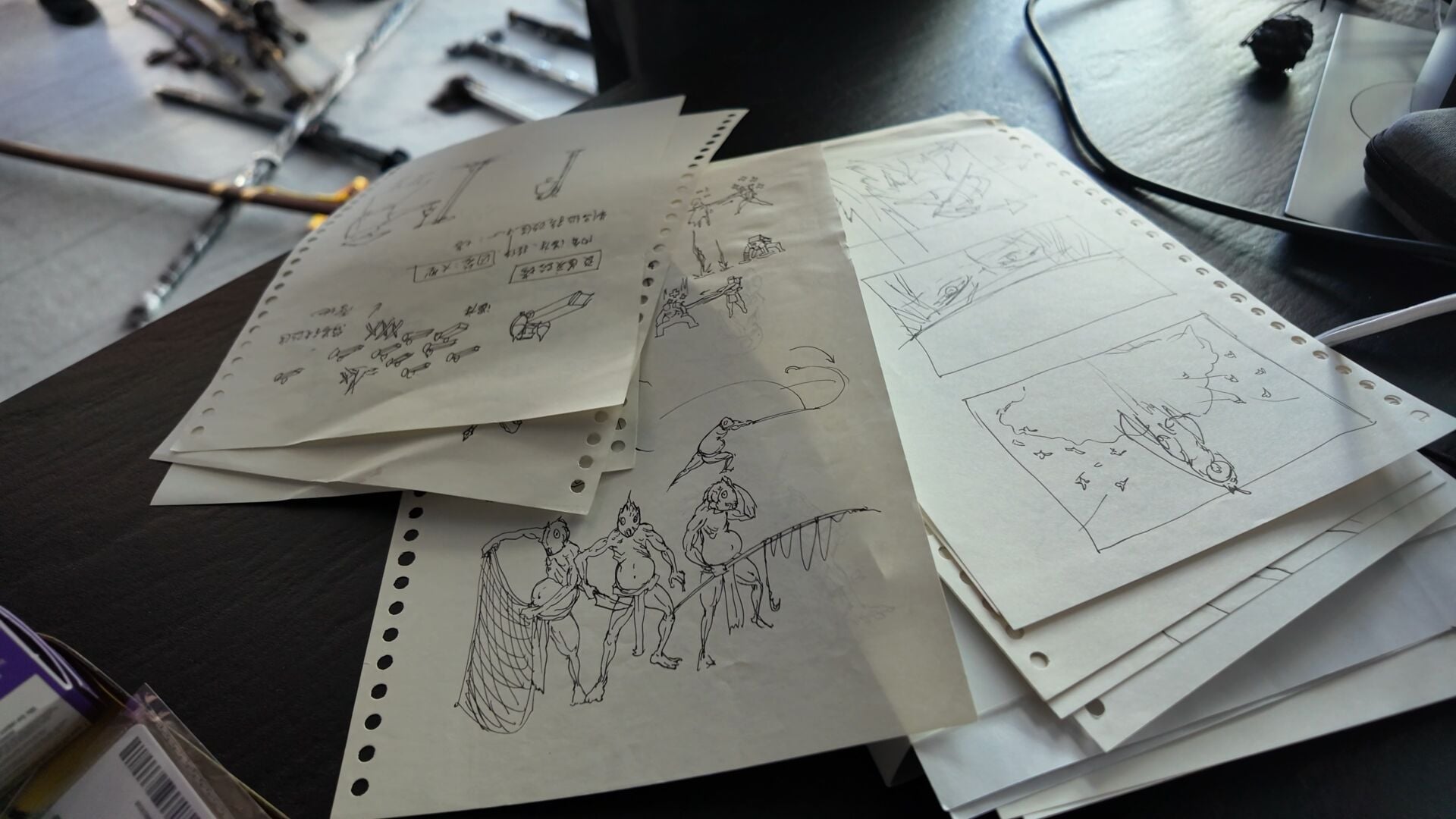 Les croquis de SoulFrame Liang