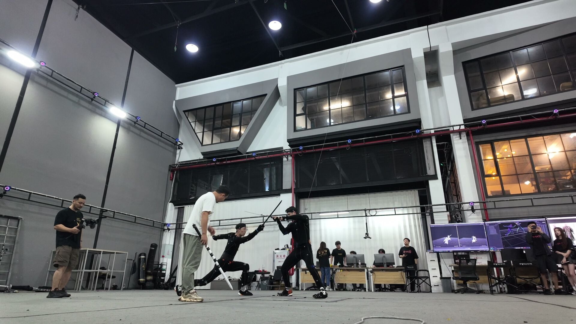 A l'intérieur du studio de mocap de S-Game